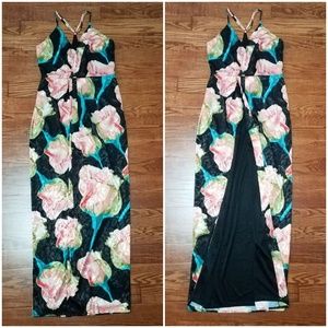 Laundry Black Floral Maxi Dress